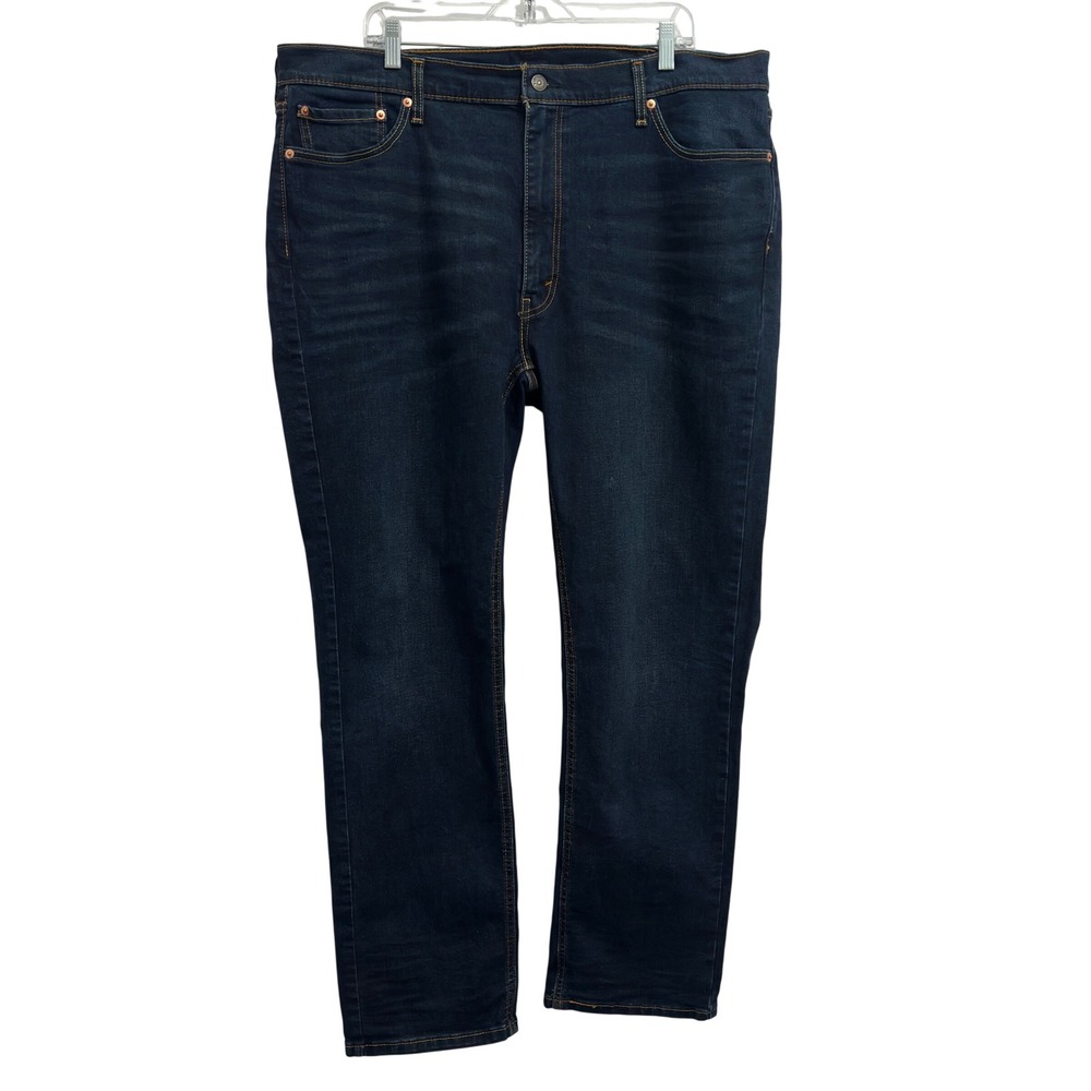 Levi's 541 Athletic Taper Big Tall Jeans Dark Wash Indigo Blue Stretch W42x34